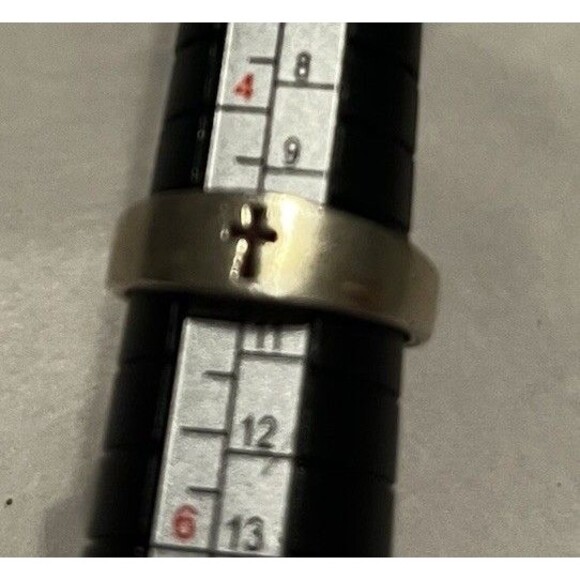 James Avery Small Crosslet Ring Size 5 Cut Out Cross Stearling Silver 925 Unisex - Picture 4 of 4